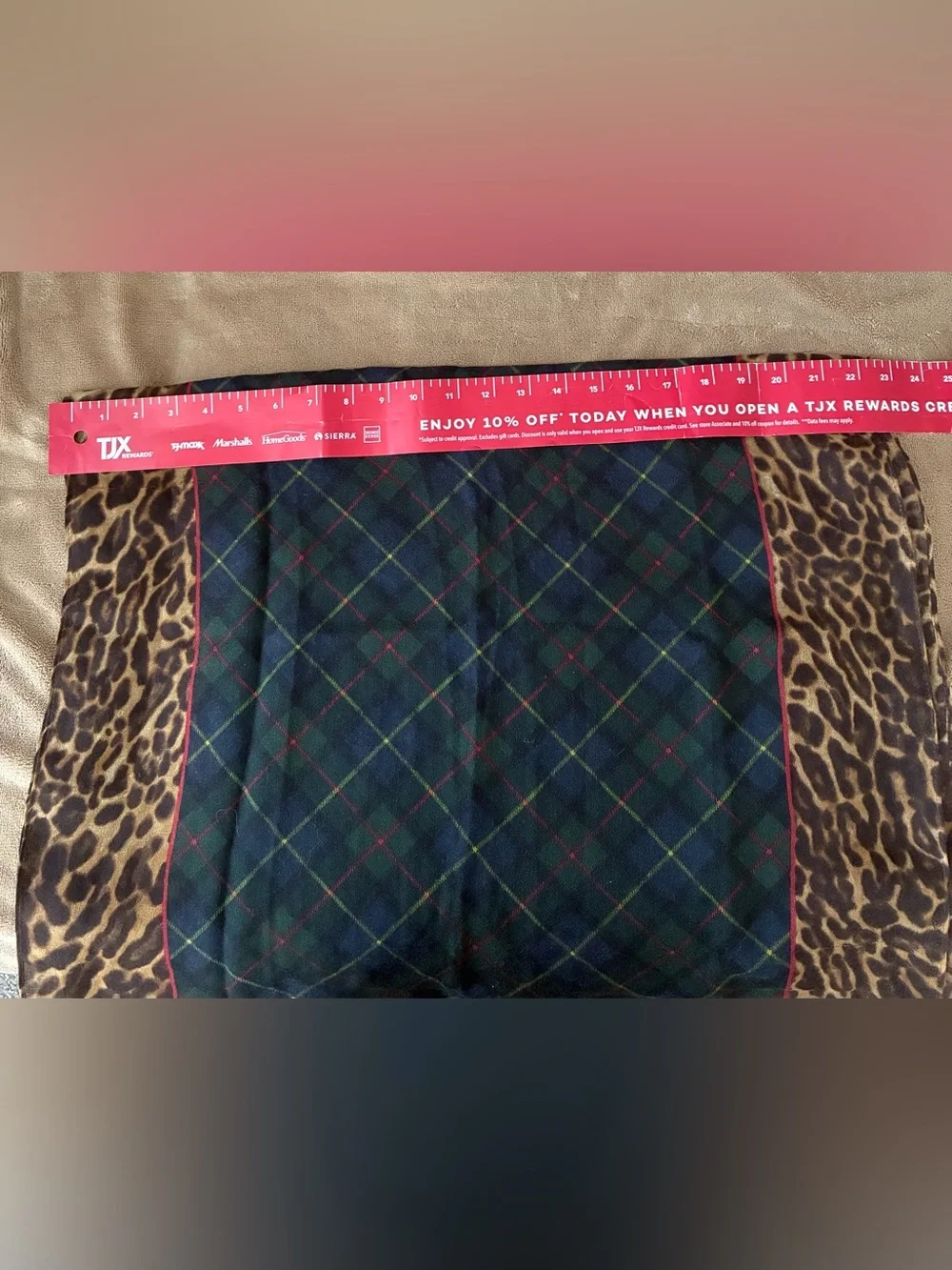 Chaps sheer leopard